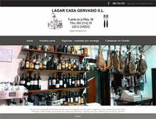 Tablet Screenshot of lagarcasagervasio.com